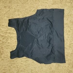 Womens black sports bra